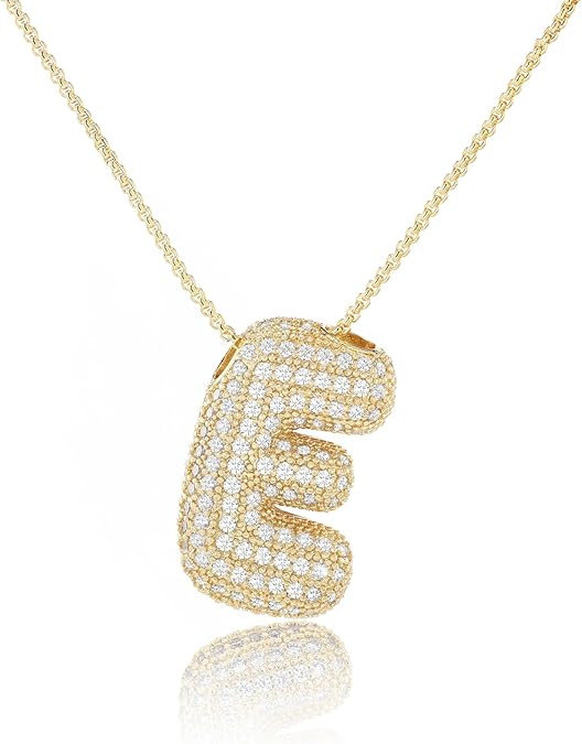 JUMBO BUBBLE ALPHABET NECKLACE